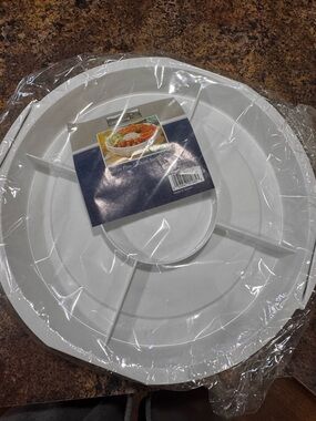 White 5-Section Party Serving Tray Cobbler Creek - New